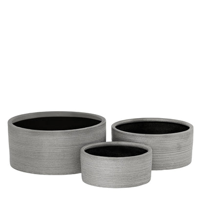 Serena Ceramic Round Pot (Set of 3)