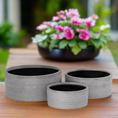 Serena Ceramic Round Pot (Set of 3)