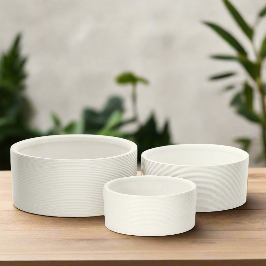 Serena Ceramic Round Pot (Set of 3)