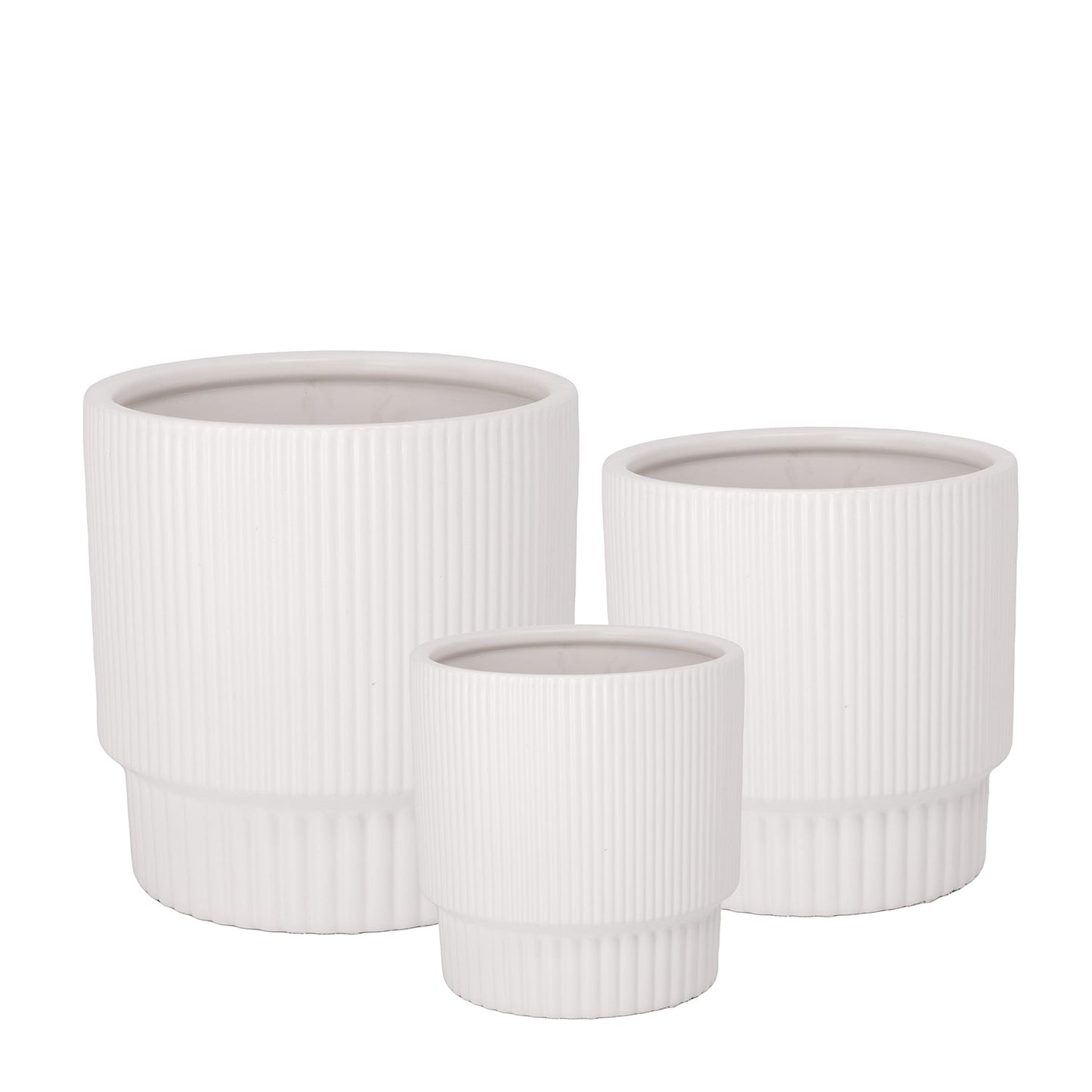 Qyrelle Ceramic Planter Set (Set of 3)