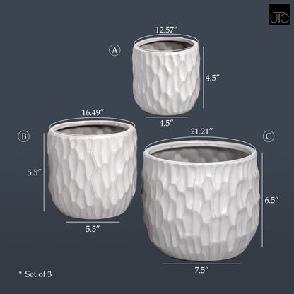 Vyne Ceramic Pot Set (Set of 3)