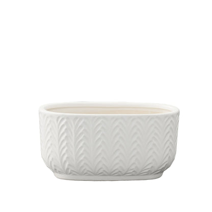 Vivienne Ceramic Low Oval Pot