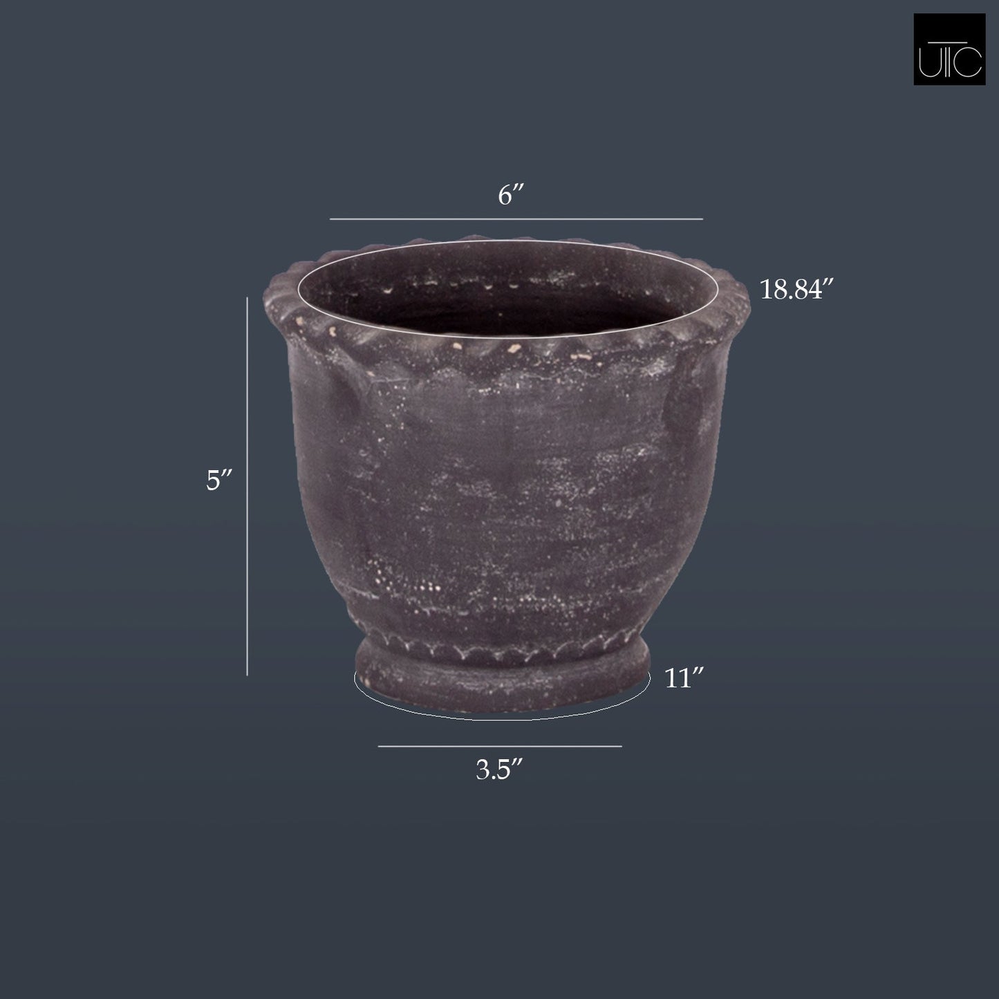 Eterna Handcrafted Round Planter