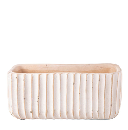 Callan Rectangular Column Design Cement Planter