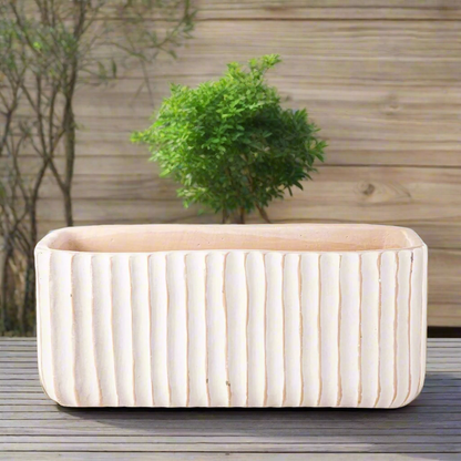 Callan Rectangular Column Design Cement Planter