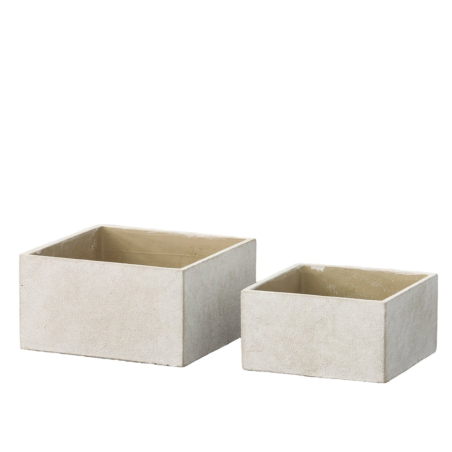 Calvian Terracotta Square Planter Set (Set of 2)