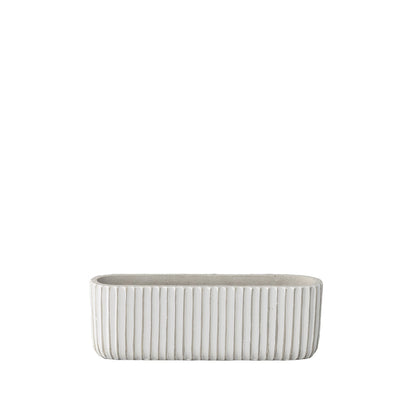 Lucia Cement Rectangular Pot