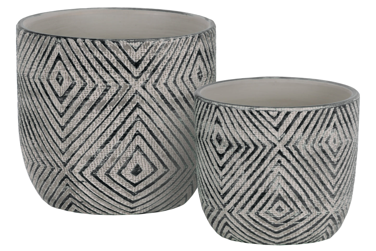 Terracotta Round Pot Planter Painted Finish