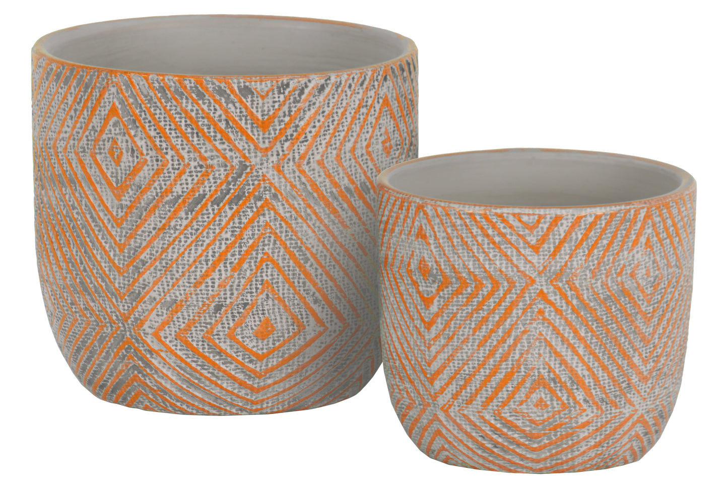 Terracotta Round Pot Planter Painted Finish