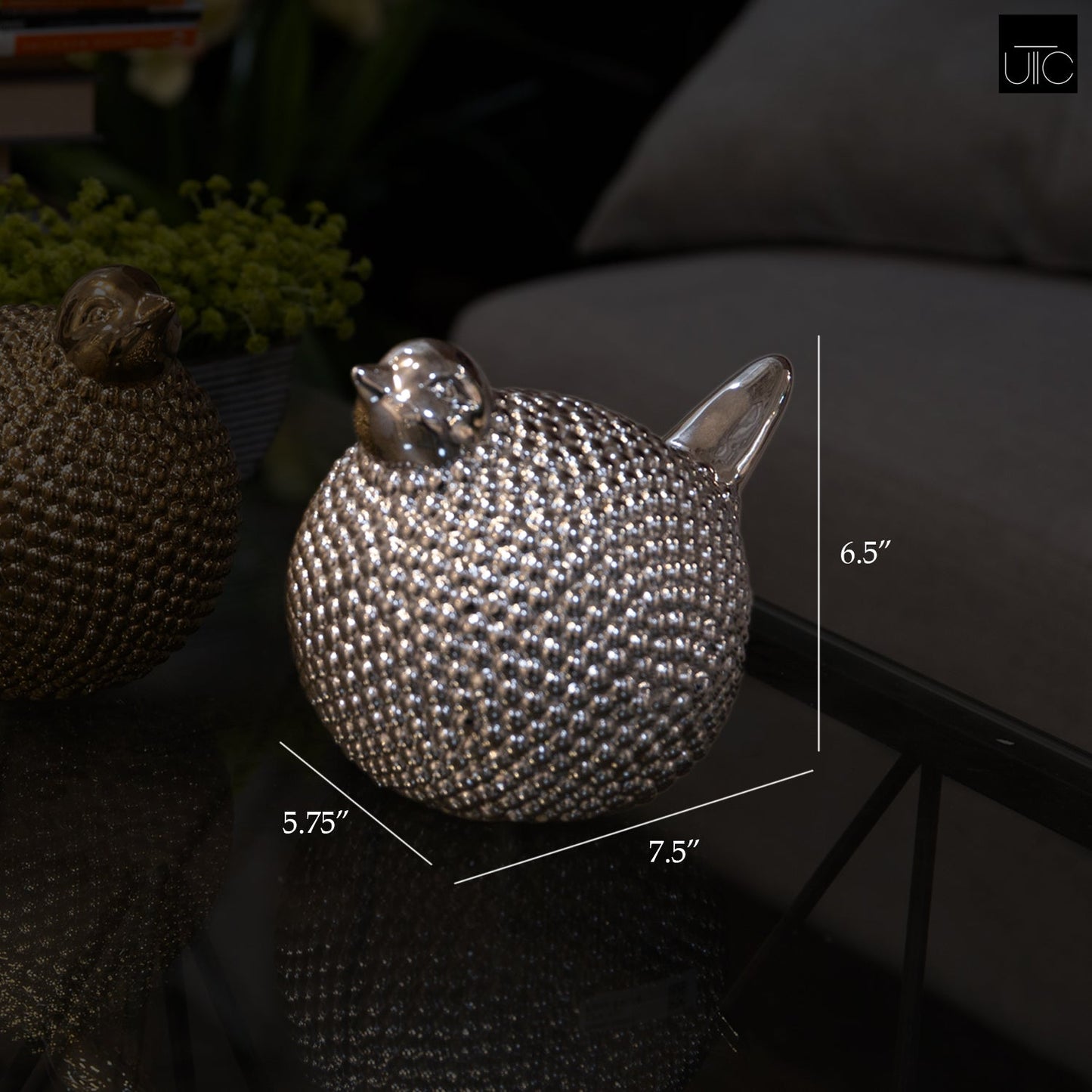 Glenten Blubbery Dimpled Bird Figurine