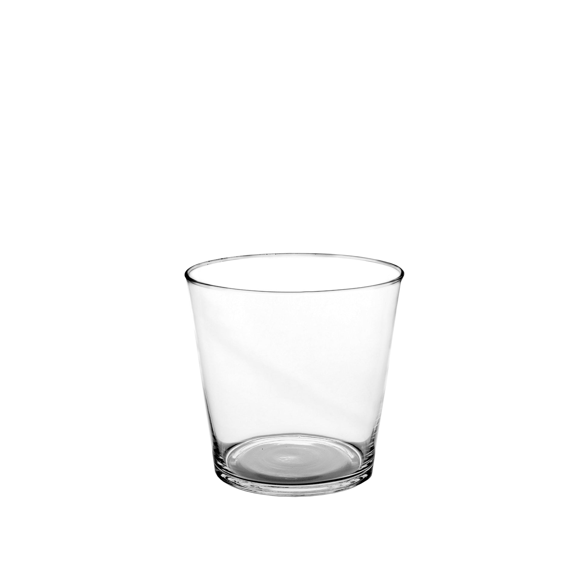 Glass Vase Eye-V shape-Urban Trends Collection-Clear-Small-Urban Trends Collection