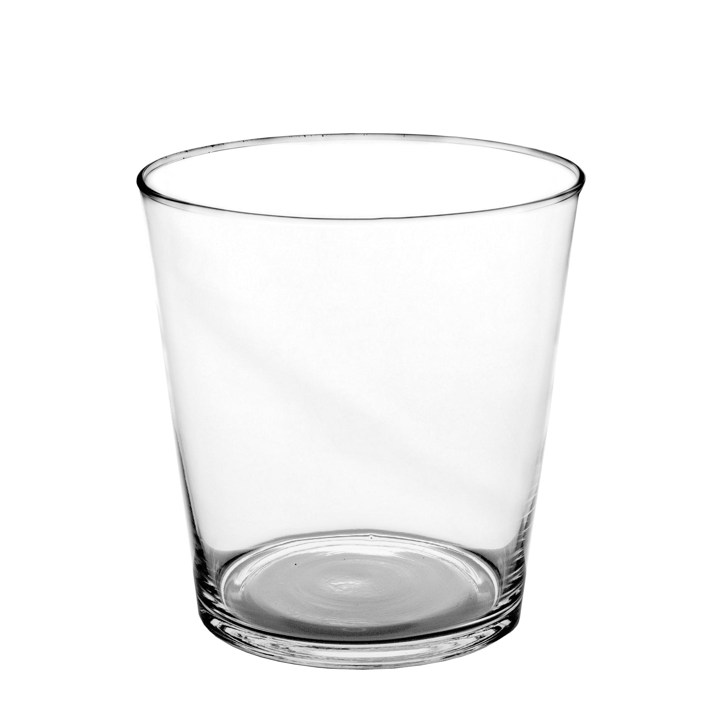 Glass Vase Eye-V shape-Urban Trends Collection-Clear-Large-Urban Trends Collection