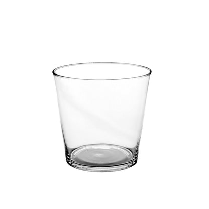 Glass Vase Eye-V shape-Urban Trends Collection-Clear-Medium-Urban Trends Collection