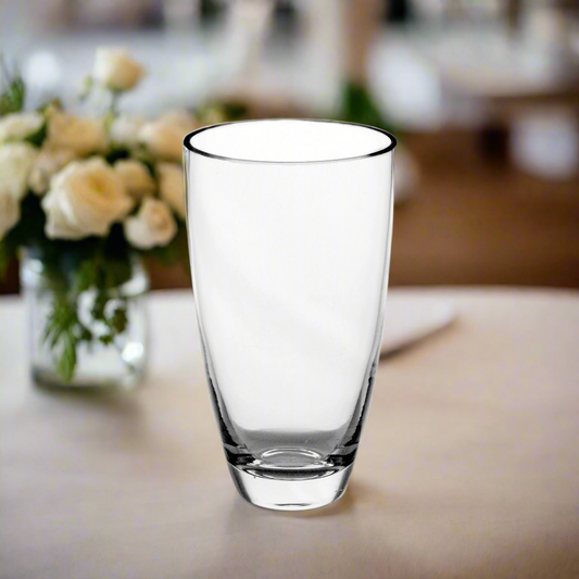 Prisma Clear Glass Cone Cup Vase