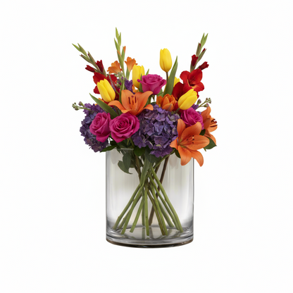 Jace Clear Glass Cylinder Vase