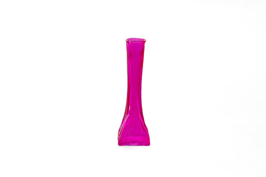 Square Bud Vase Pink-8.50"H-Urban Trends Collection-Urban Trends Collection