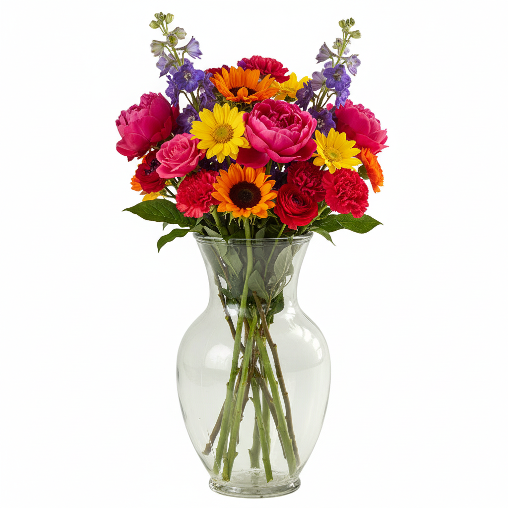 Pavia Ginger Glass Vase