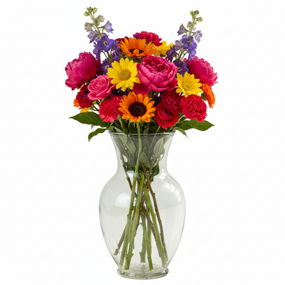 Pavia Ginger Glass Vase