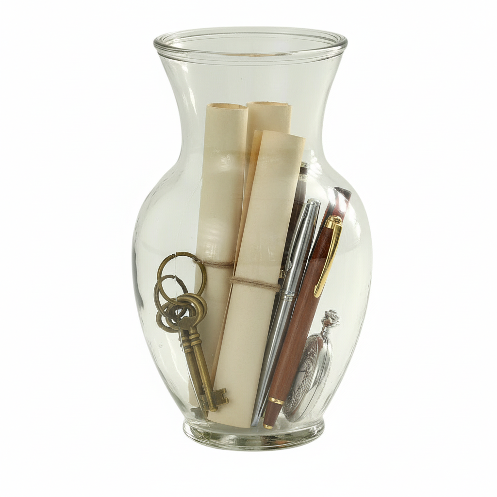 Pavia Ginger Glass Vase