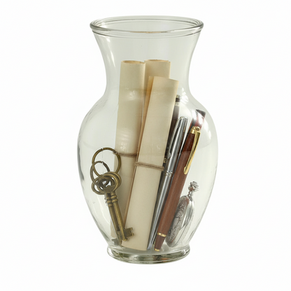 Pavia Ginger Glass Vase