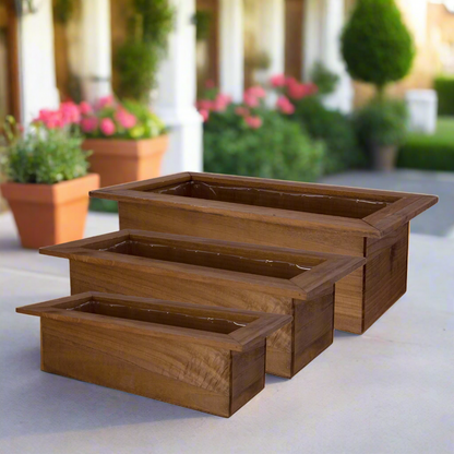 Norwyn Wooden Planter Set (Set of 3)