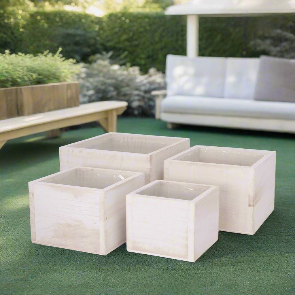 Oryden Wooden Planter Set (Set of 4)