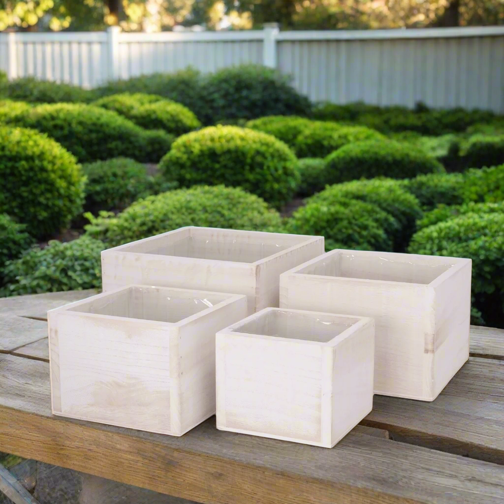 Oryden Wooden Planter Set (Set of 4)