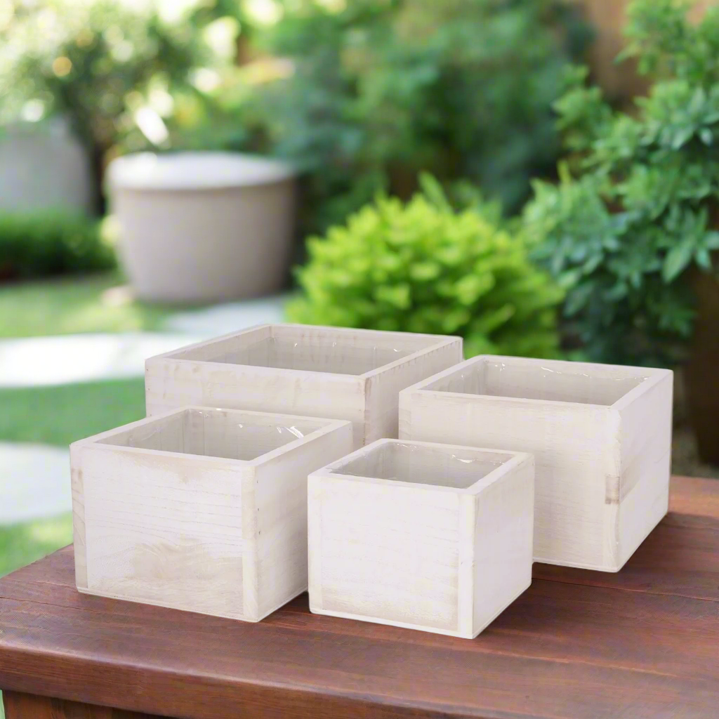 Oryden Wooden Planter Set (Set of 4)
