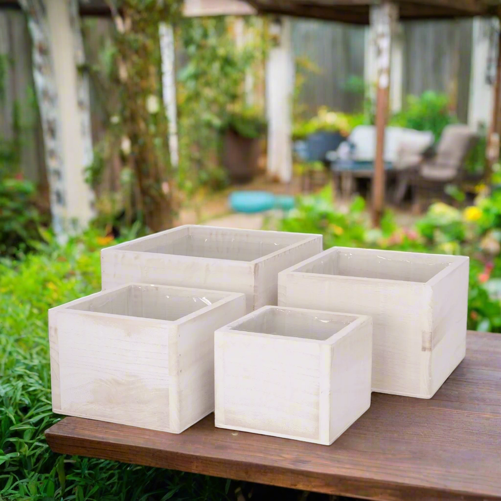 Oryden Wooden Planter Set (Set of 4)