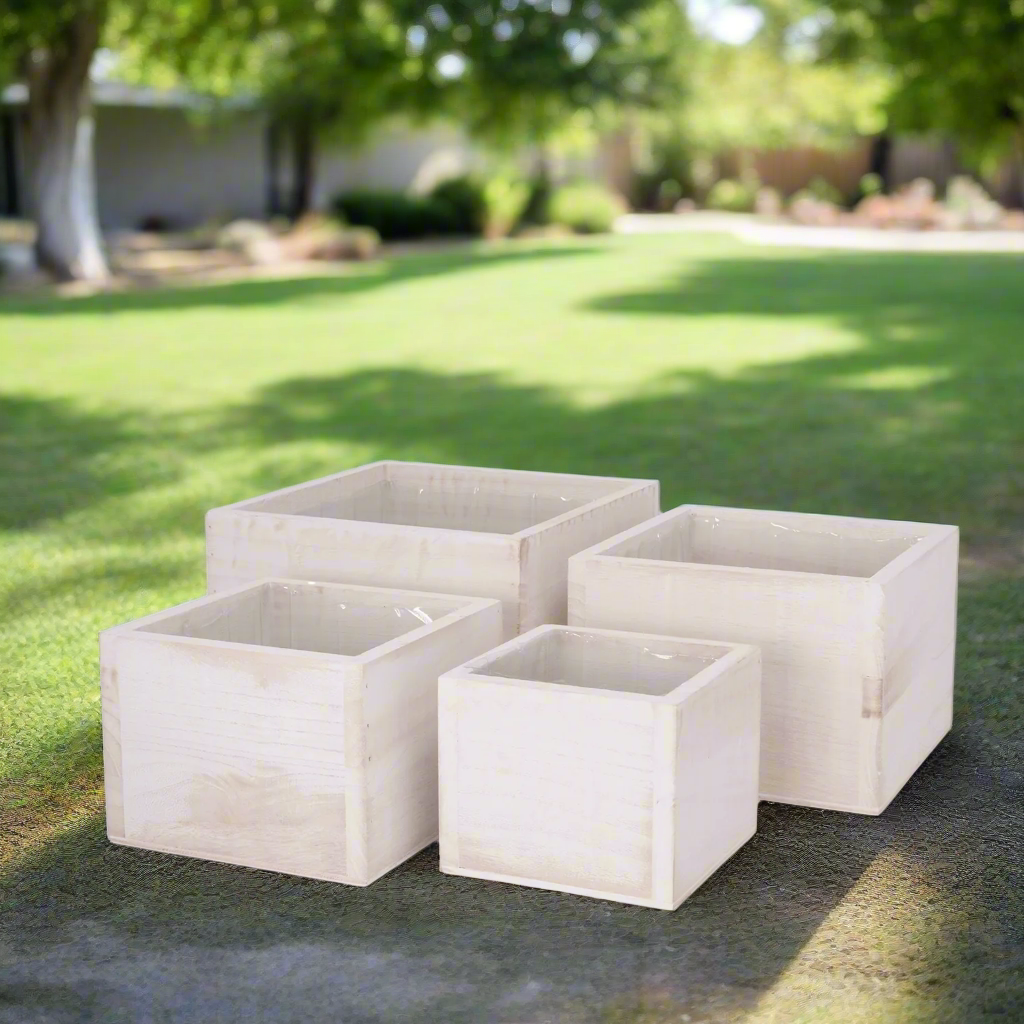 Oryden Wooden Planter Set (Set of 4)