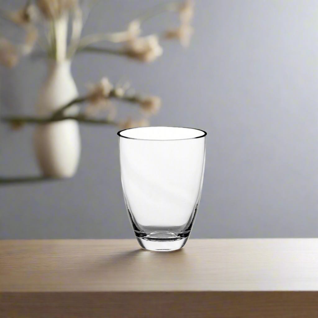 Prisma Clear Glass Cone Cup Vase
