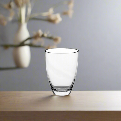 Prisma Clear Glass Cone Cup Vase