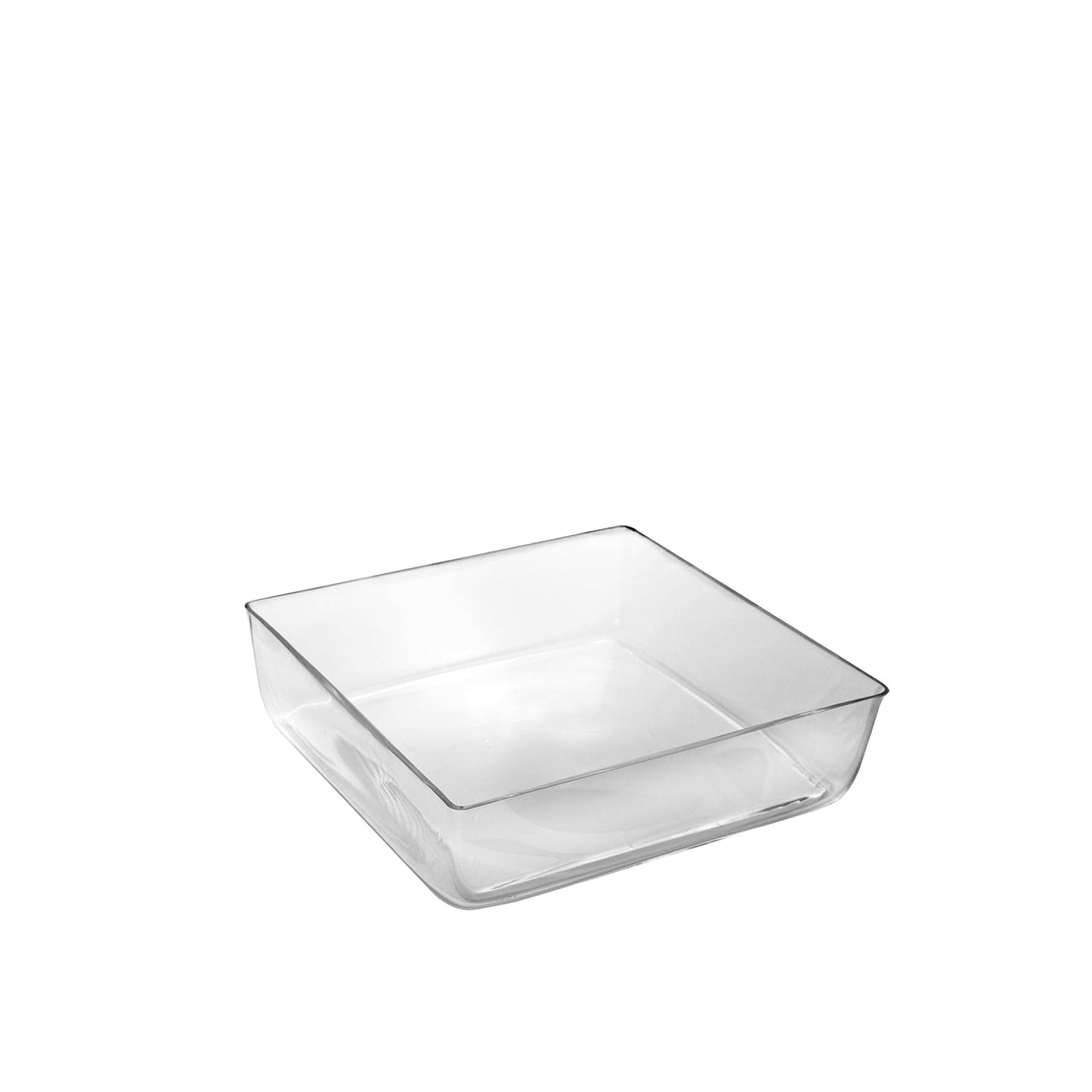 Cadenza Clear Glass Square Vase