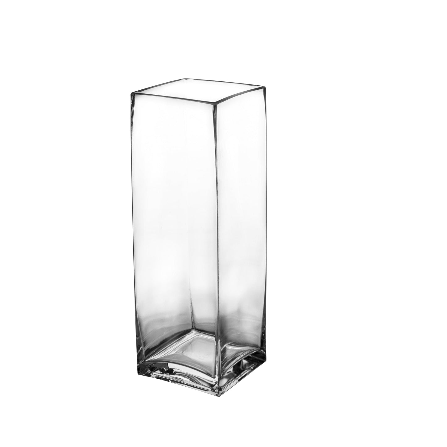Roux Clear Glass Square Vase