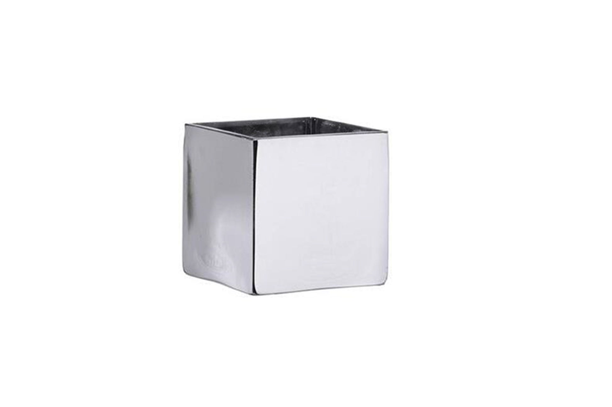 Square Clear Glass-Urban Trends Collection-Silver-6x6-Urban Trends Collection