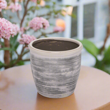 Tansy Ceramic Decor Round Planter