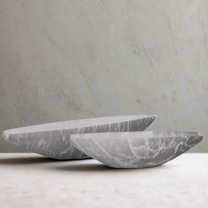Draven Cement Oval Planter Set (Set of 2)
