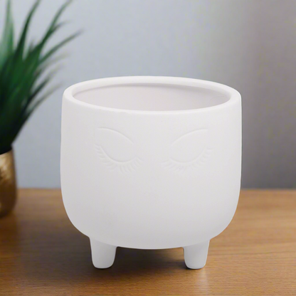 Zelda Ceramic Footed Round Pot