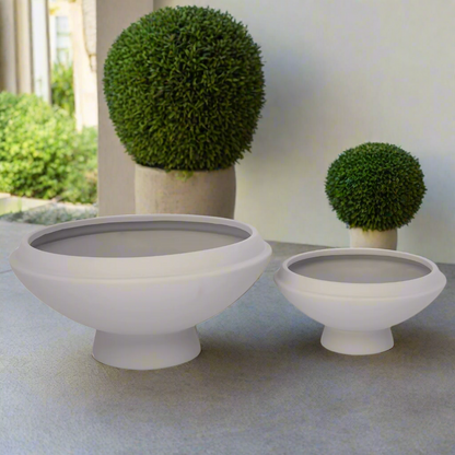 Ceyvon Terracotta Round Planter Set (Set of 2)