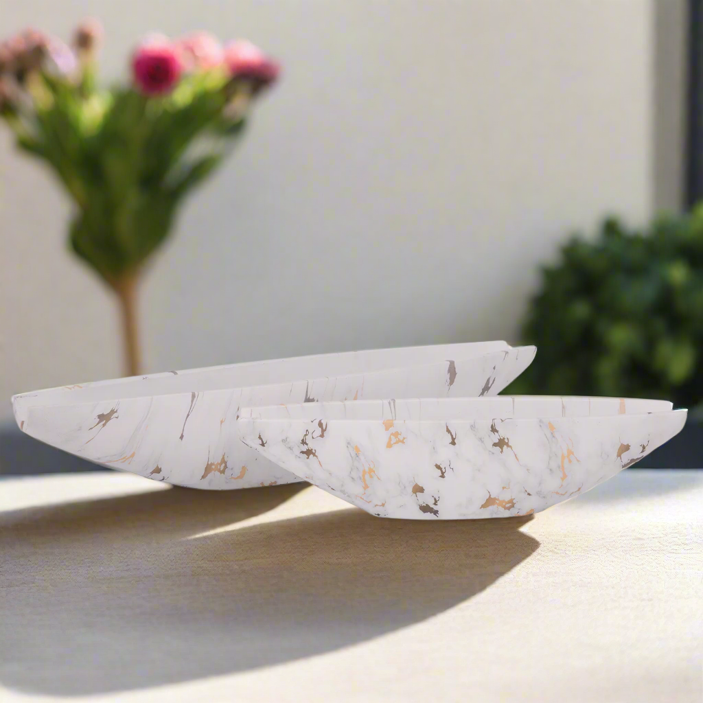 Darian Tapered Oval Cement Planter Set (Set of 2)