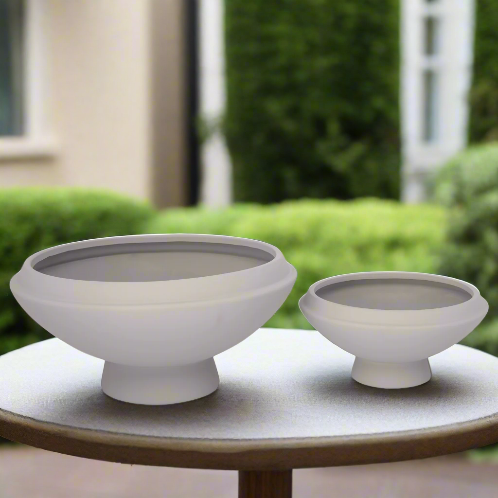 Ceyvon Terracotta Round Planter Set (Set of 2)