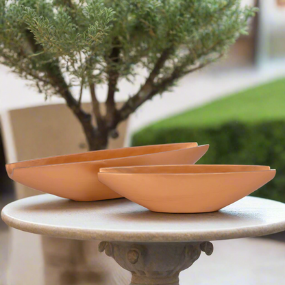 Darian Tapered Oval Cement Planter Set (Set of 2)