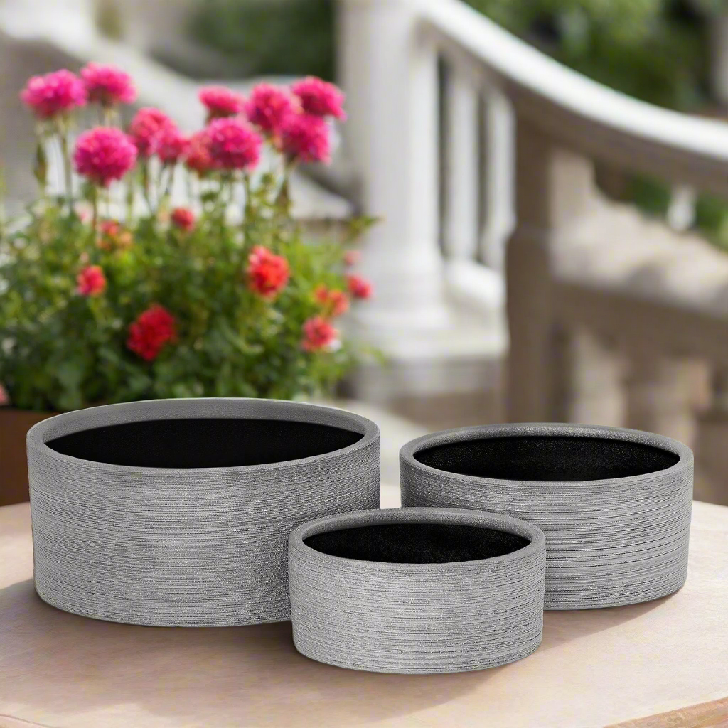 Serena Ceramic Round Pot (Set of 3)