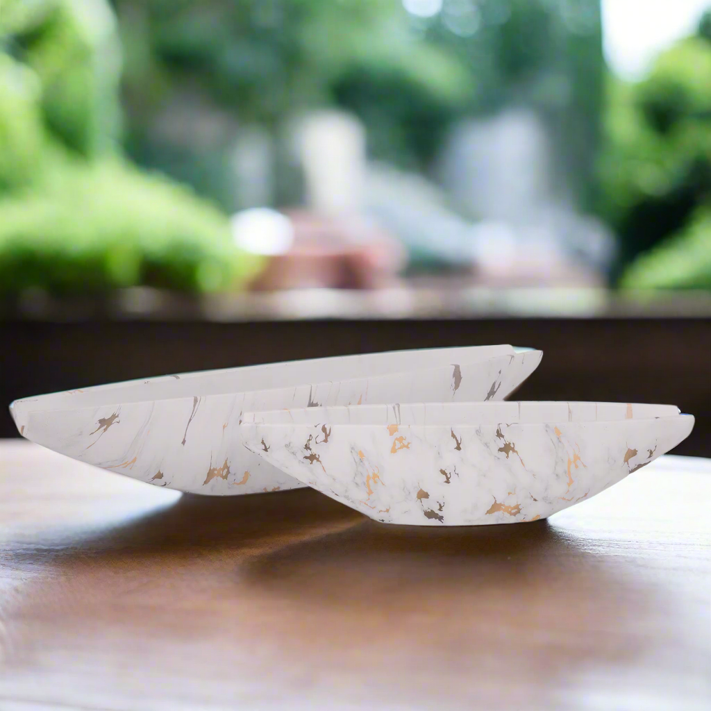 Darian Tapered Oval Cement Planter Set (Set of 2)