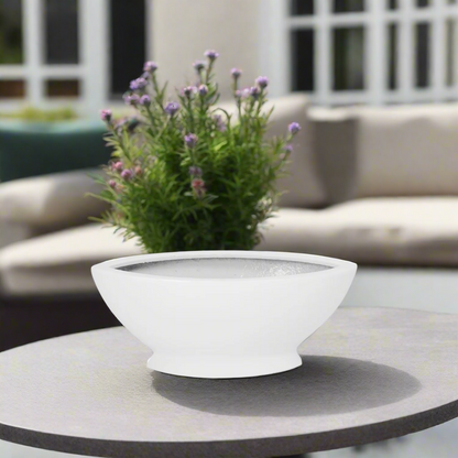 Bianca Polystone Boat Planter