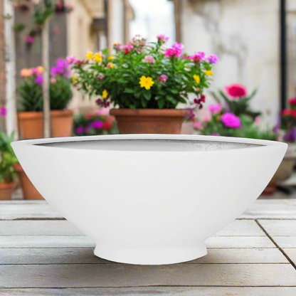 Bianca Polystone Boat Planter