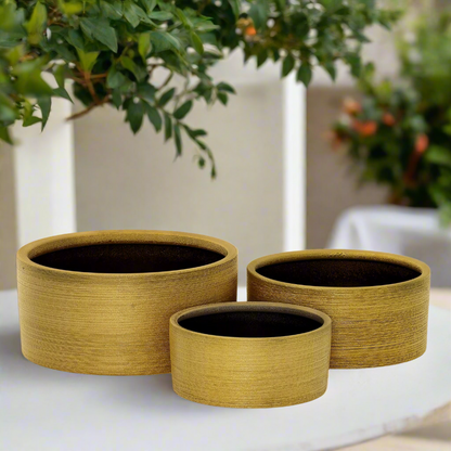 Serena Ceramic Round Pot (Set of 3)
