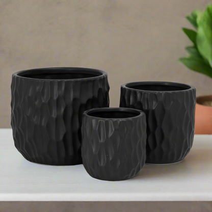 Vyne Ceramic Pot Set (Set of 3)